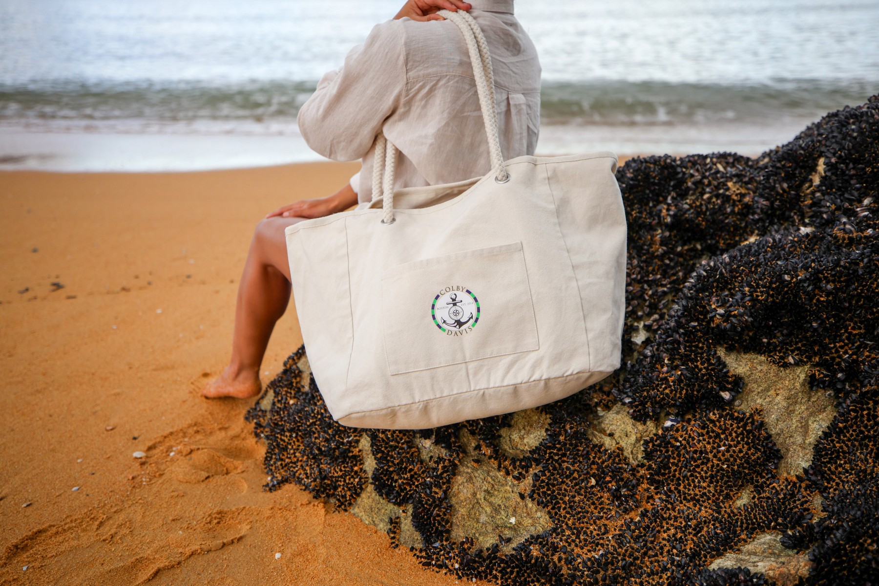 Picture of Bayside Recycled Cotton Boat Bag - AWARE - Natural
