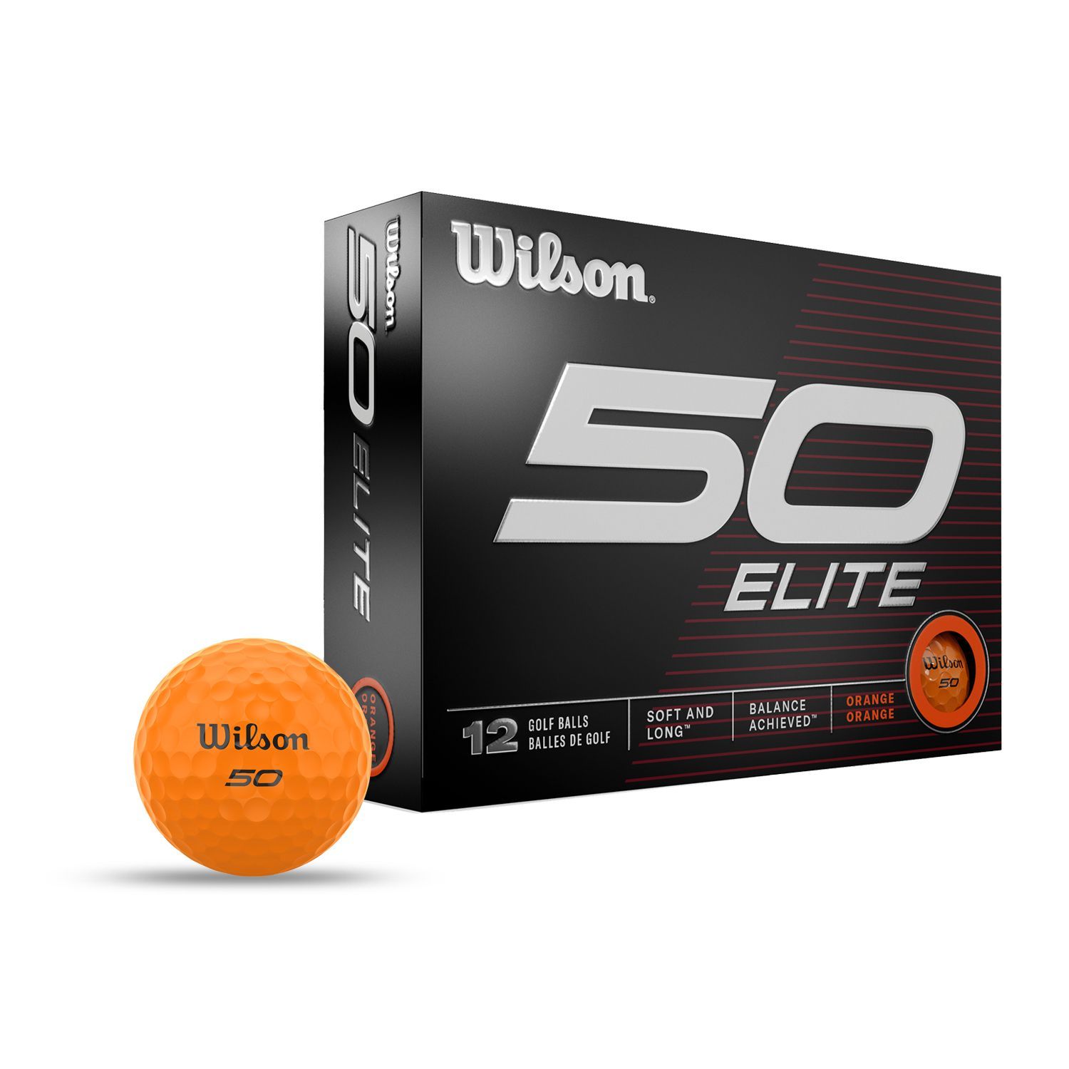 Picture of Wilson Staff 50 Elite Orange Golf Balls