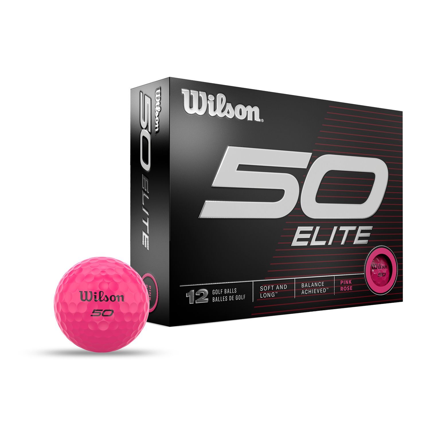 Picture of Wilson Staff 50 Elite Pink Golf Balls