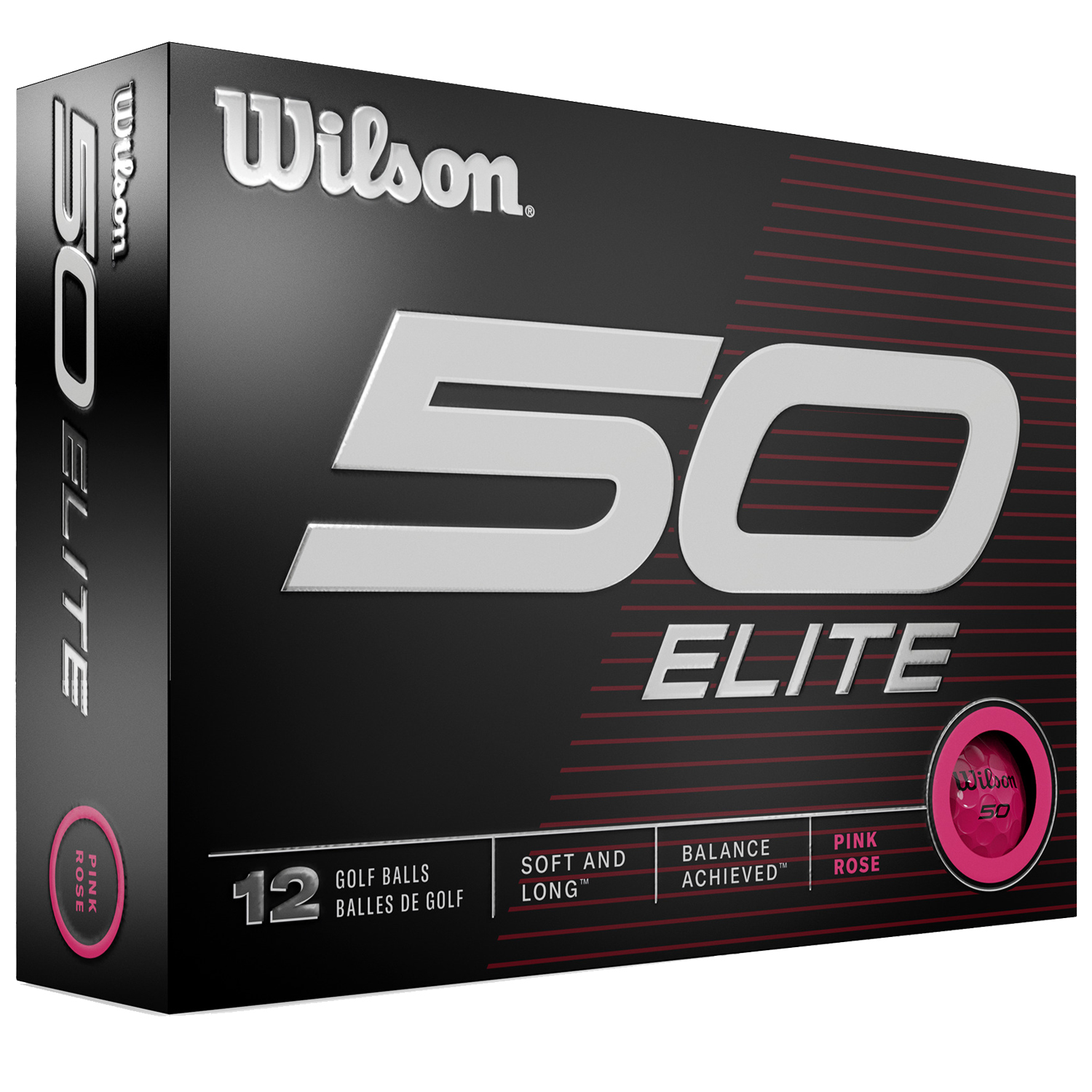 Picture of Wilson Staff 50 Elite Pink Golf Balls