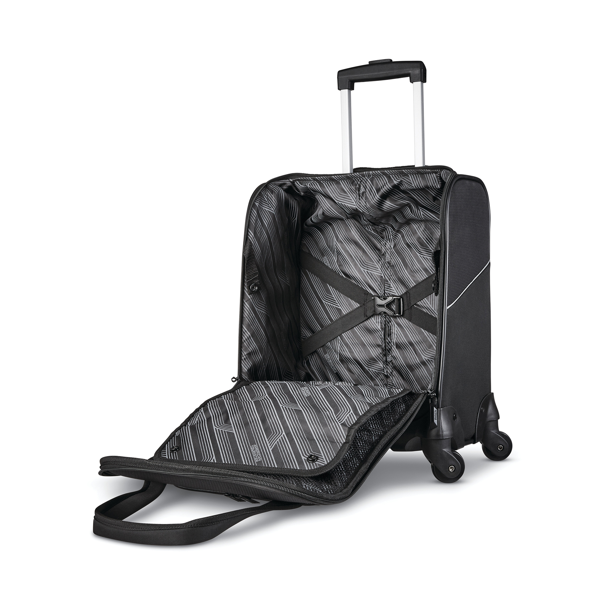Picture of American Tourister Zoom Turbo Spinner Underseat Carry-On - Black