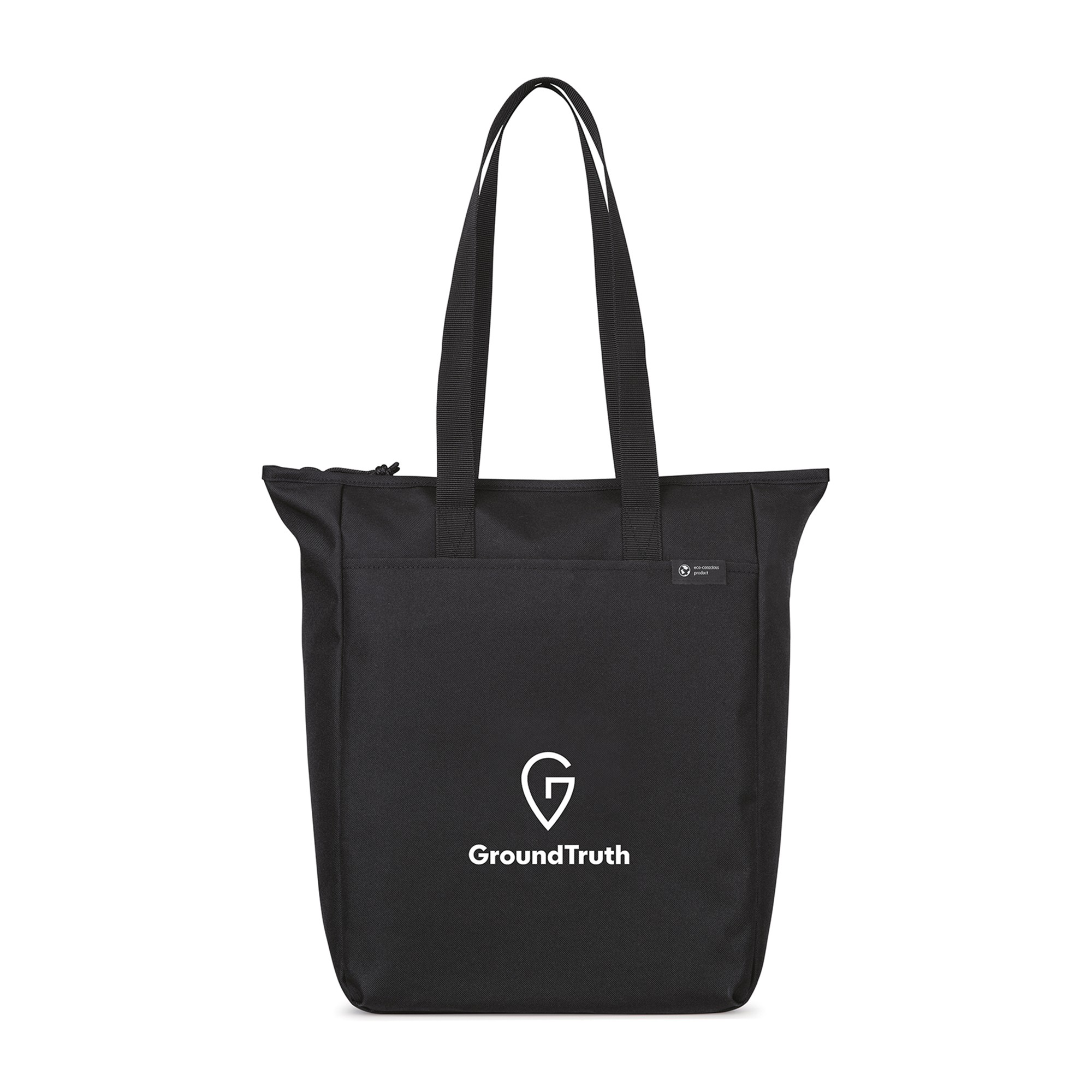 Picture of Renew Recycled rPET Zippered Tote - AWARE - Black