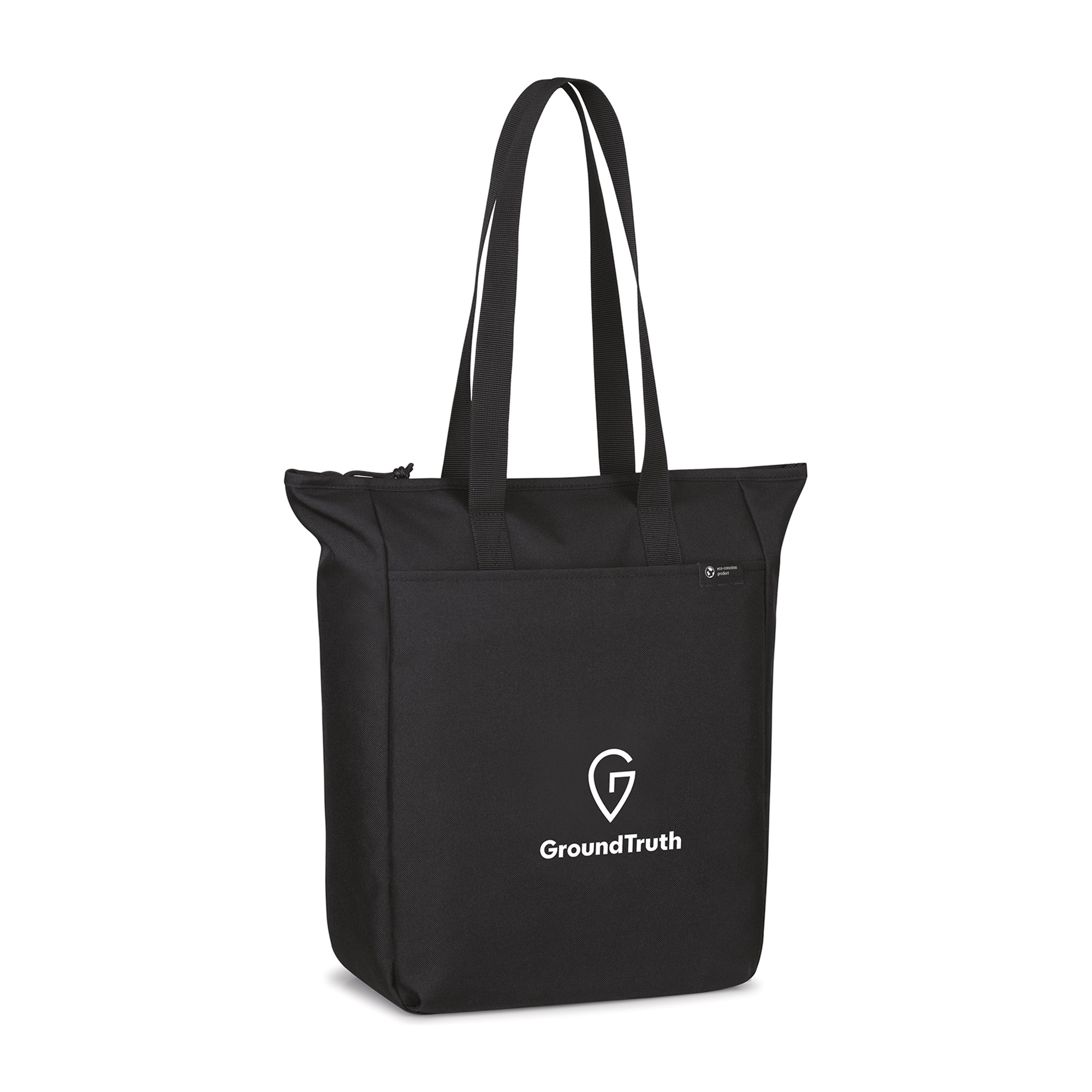 Picture of Renew Recycled rPET Zippered Tote - AWARE - Black