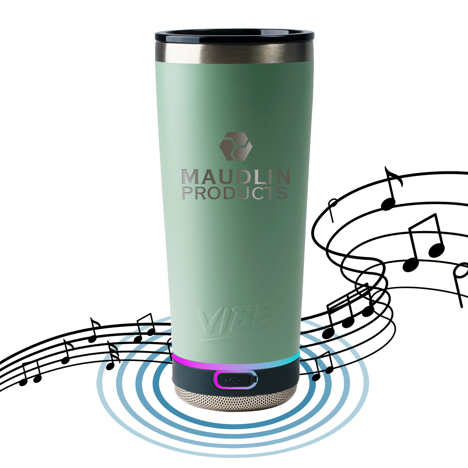 Picture of Vibe Speaker 18 Oz. Laser Engraved Tumbler
