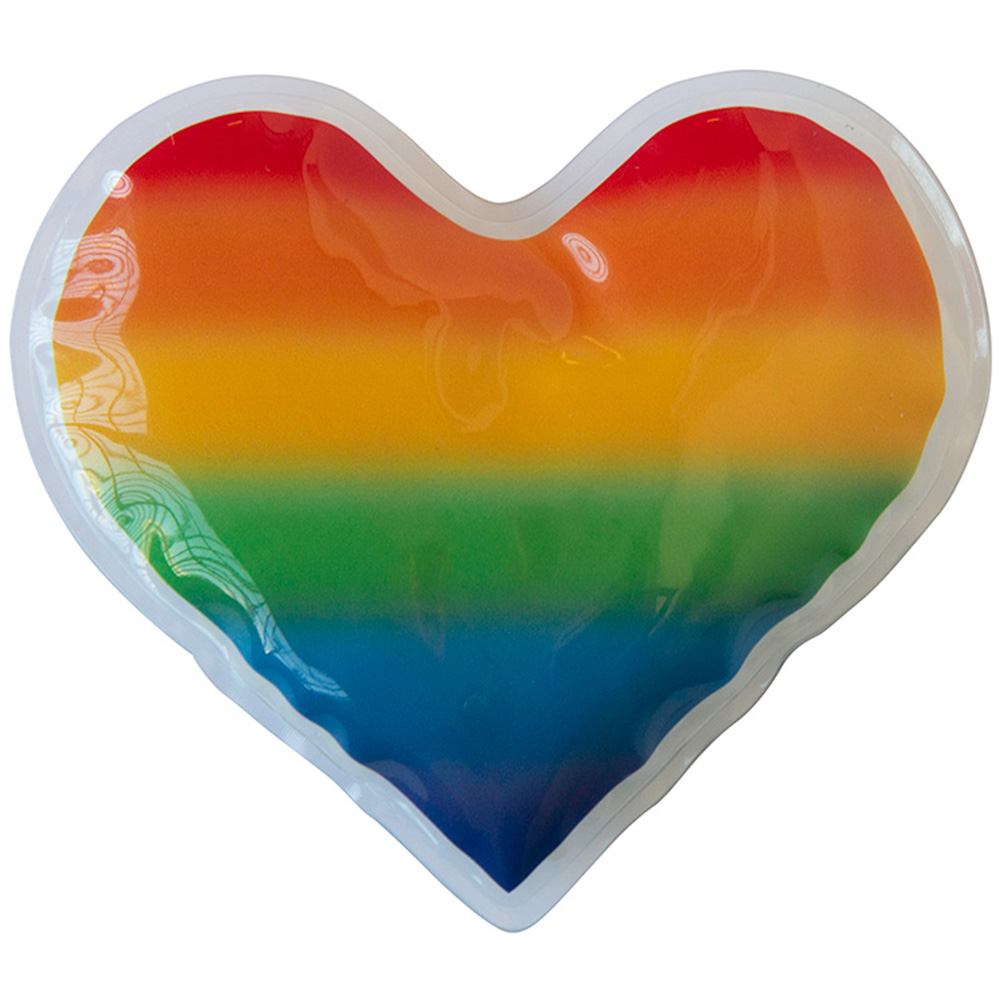 Picture of Rainbow Heart Gel Beads Hot/Cold Pack