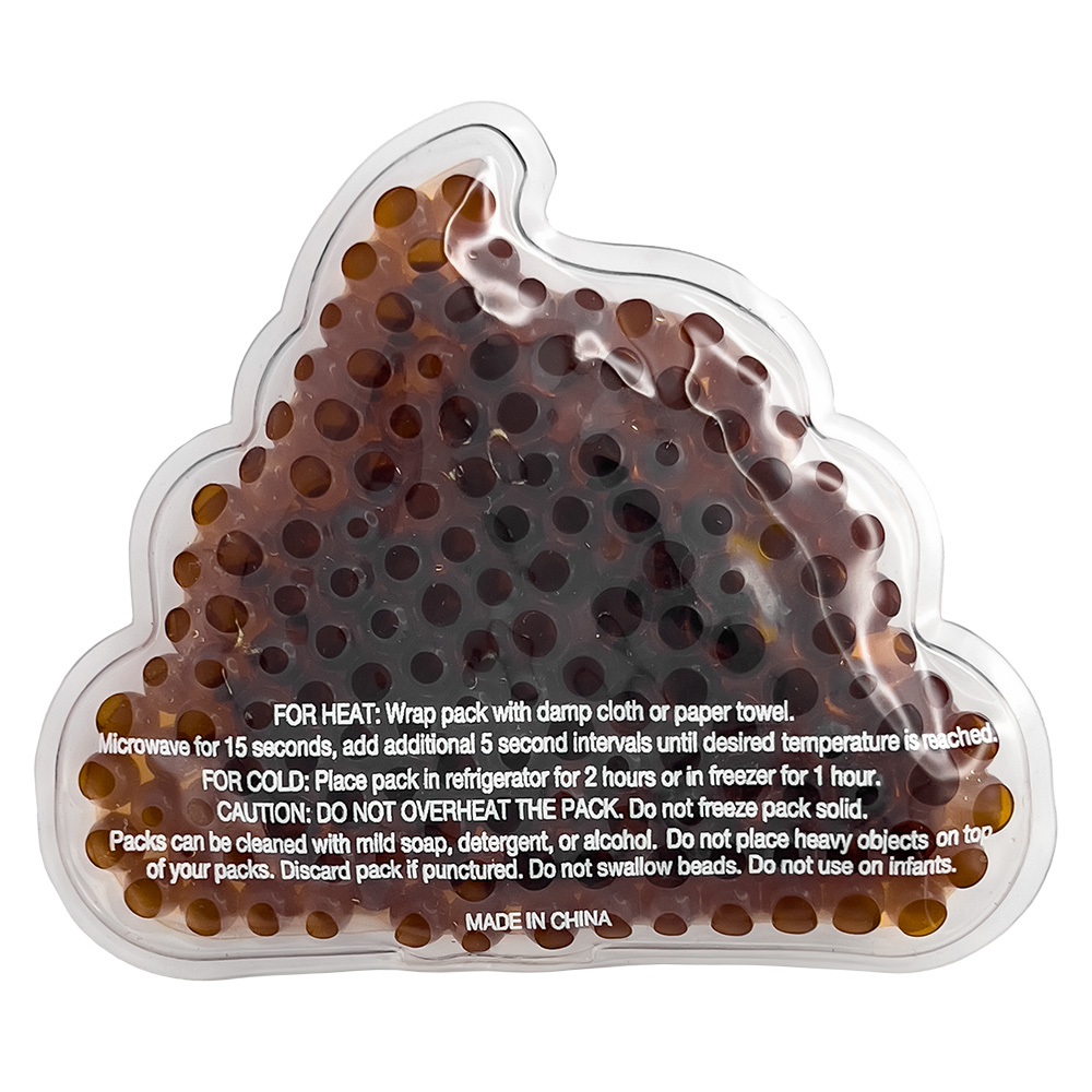 Picture of Poo Emoji Gel Beads Hot/Cold Pack