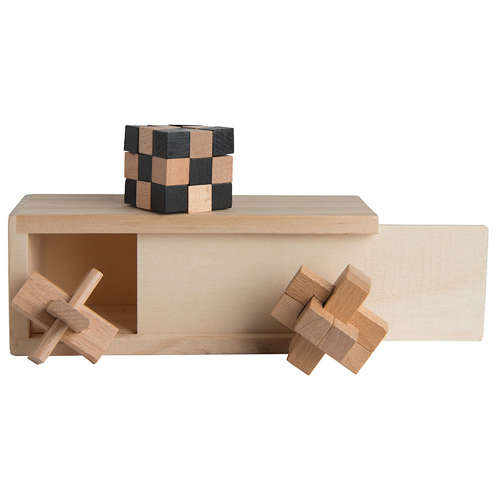 Picture of 3" 1 Wooden Puzzle Box Set