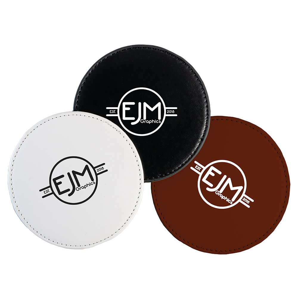 Picture of Faux Leather Coaster Round