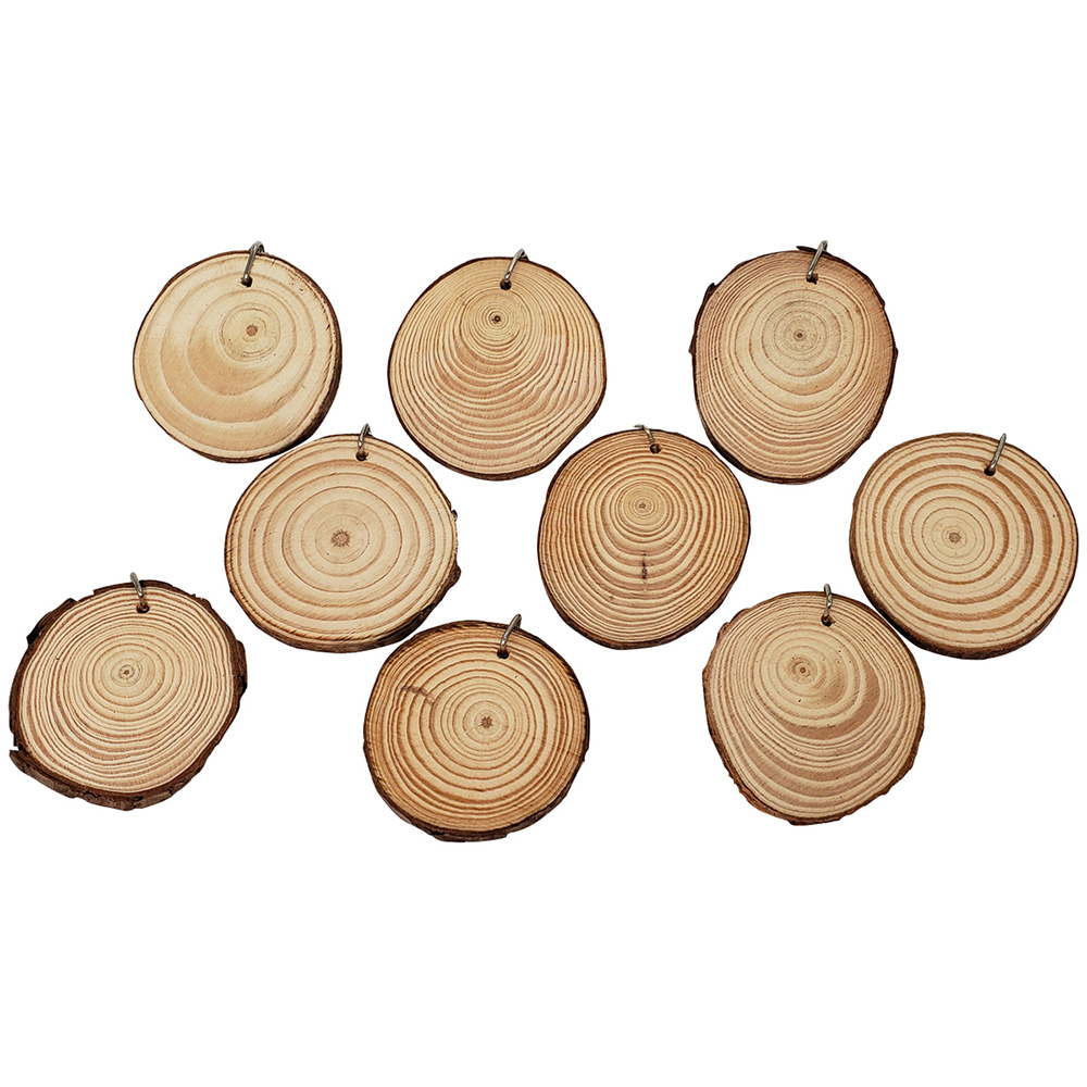 Picture of Natural Wood Keyring w/ Rings