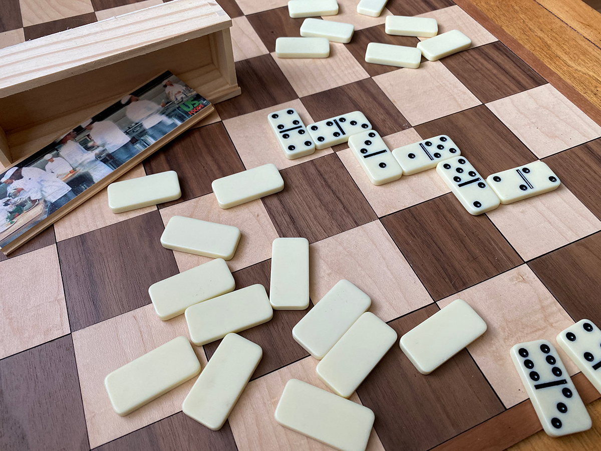 Picture of Large Dominos in Wooden Box