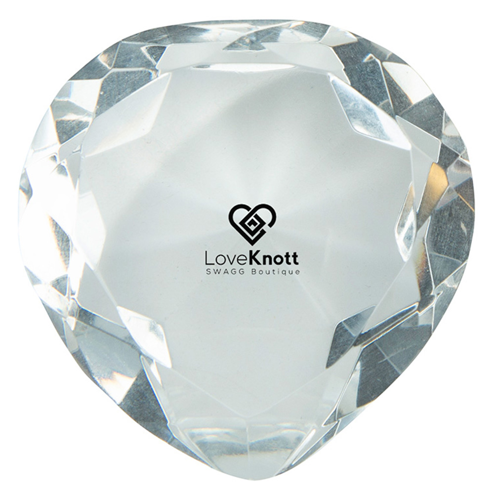 Picture of Crystal Heart Paperweight