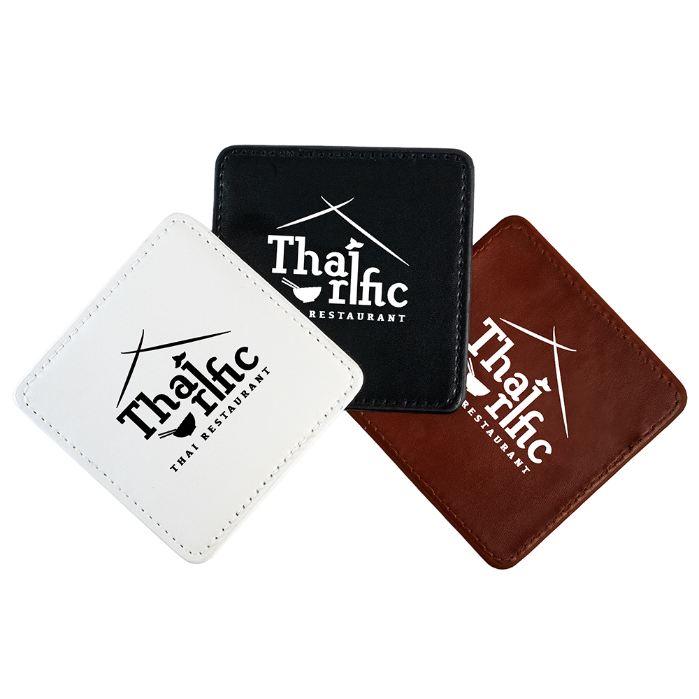 Picture of Faux Leather Coaster Square