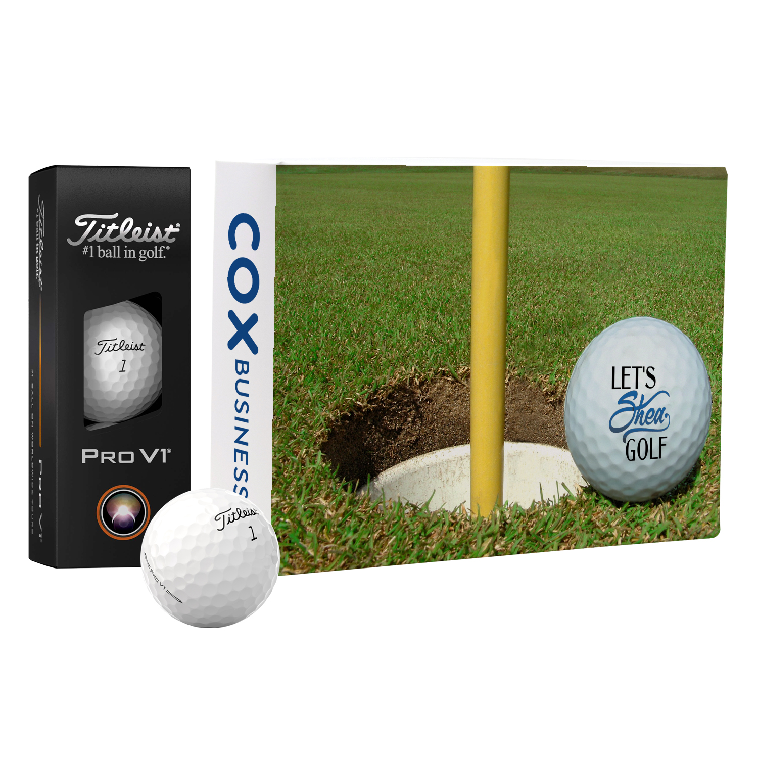 Picture of Titleist Pro V1 Golf Ball Dozen w/Custom Lid
