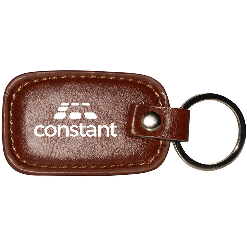 Picture of Leather Rectangle Keyring