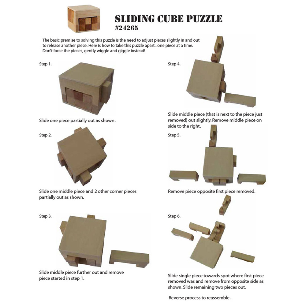 Picture of Sliding Cube Puzzle