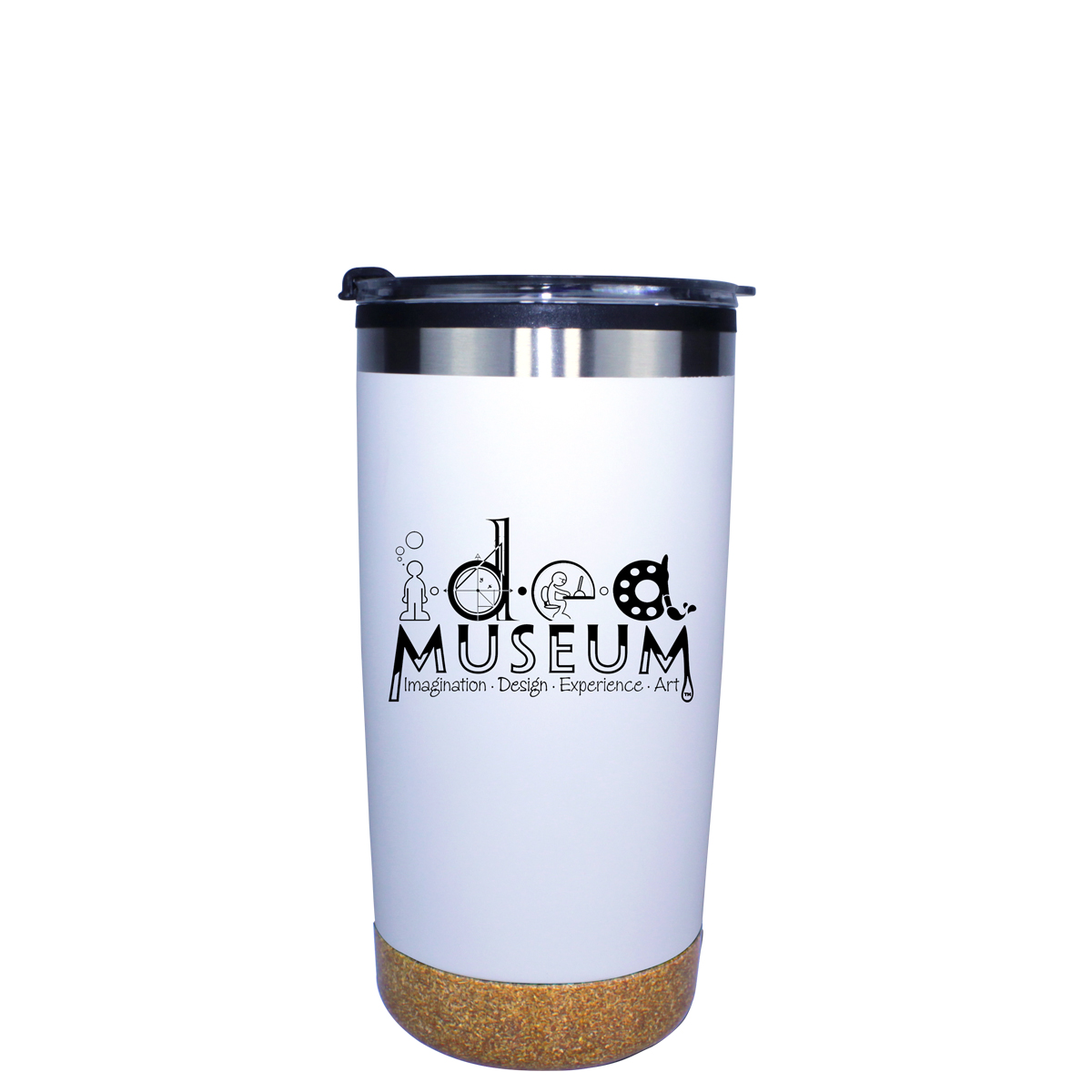 Picture of 20 Oz. Halcyon® Cork Bottom Tumbler w/Stainless Straw/Flip Top Lid