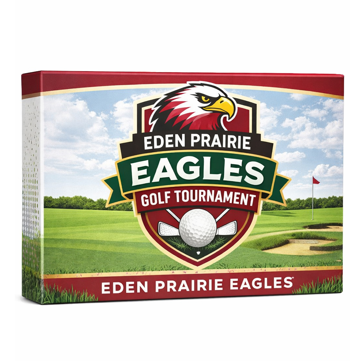 Picture of Golf Ball Custom Packaging Dozen Box Lids