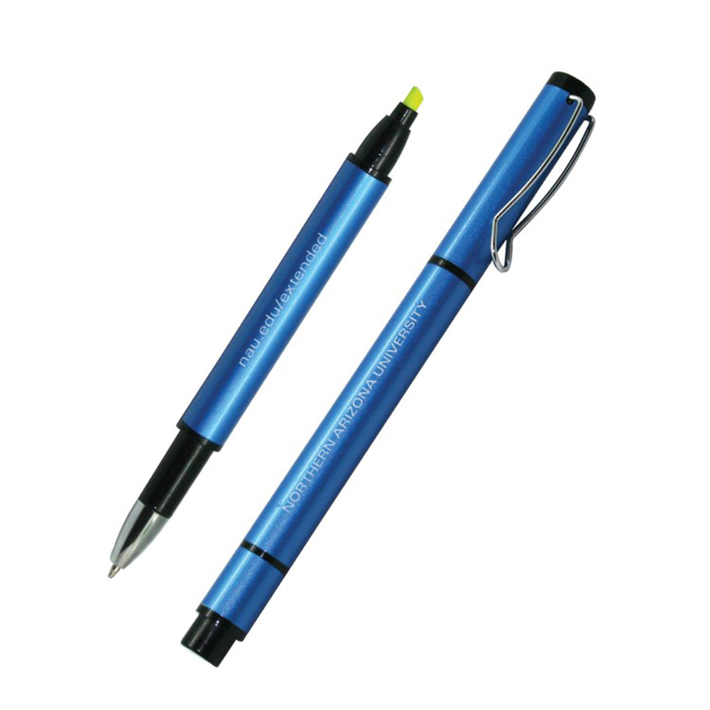 Picture of Recycled Aluminum Pen w/Highlighter