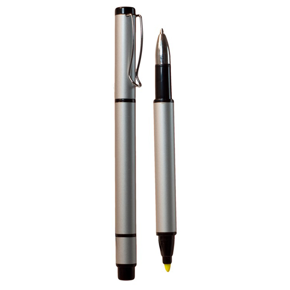 Picture of Recycled Aluminum Pen w/Highlighter