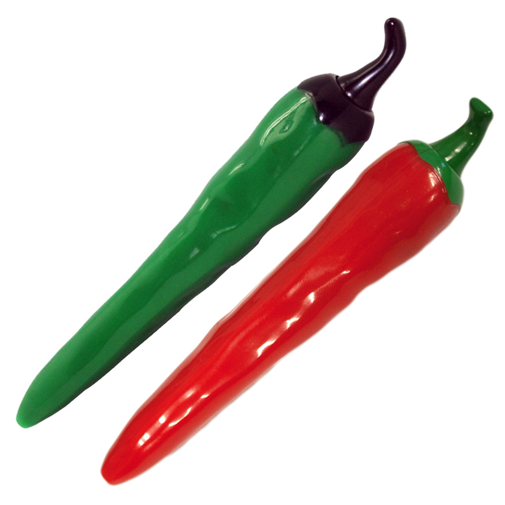Picture of Green Jalapeño & Red Chili Pepper Clicker Pen