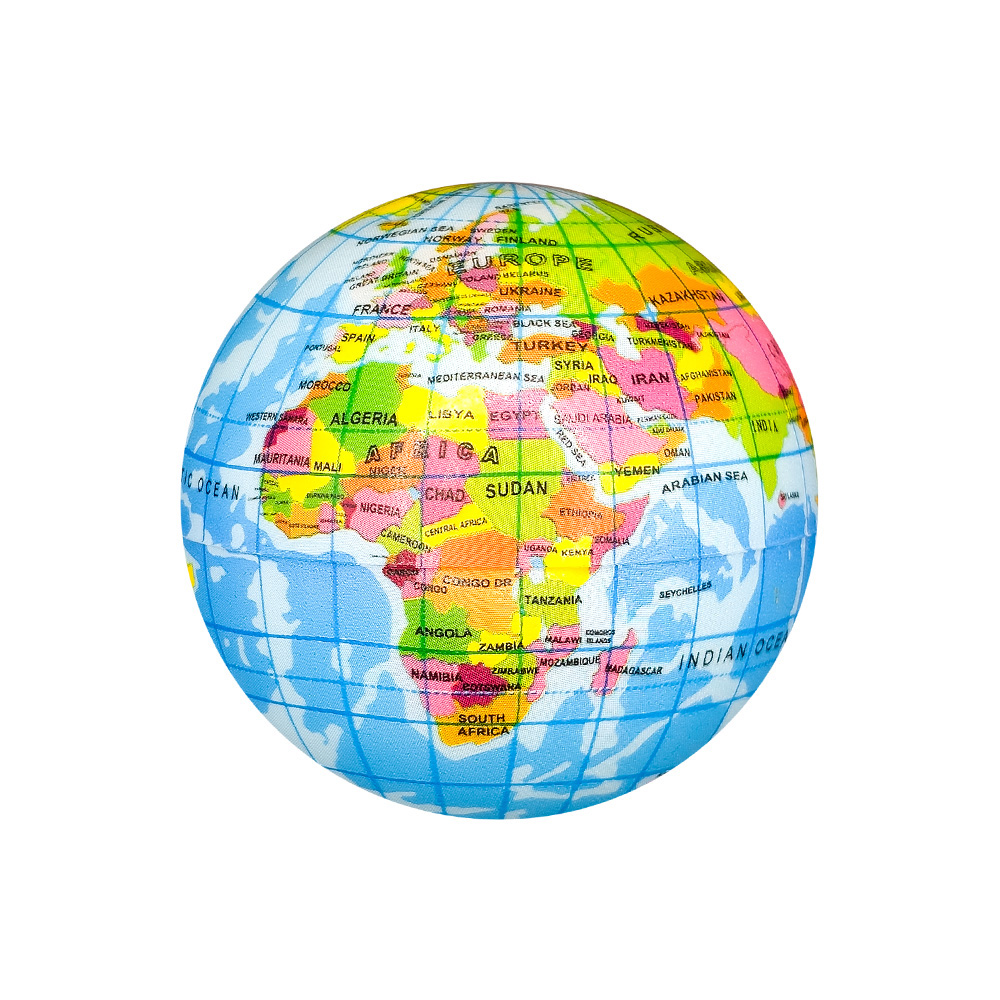 Picture of Squeezies®Printed Globe Stress Reliever