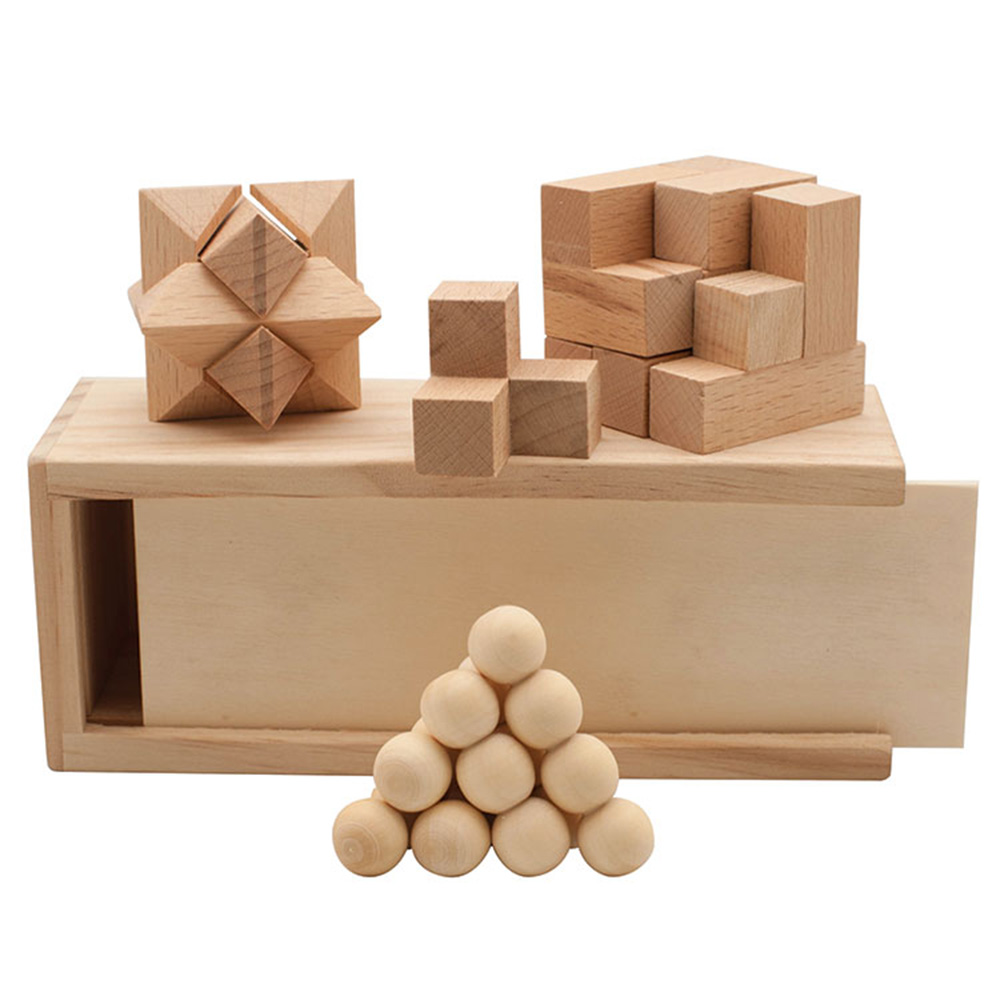 Picture of 3" 1 Wooden Puzzle Box Set