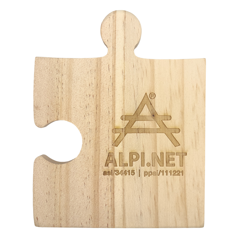 Picture of Wooden Coaster - Puzzle Piece