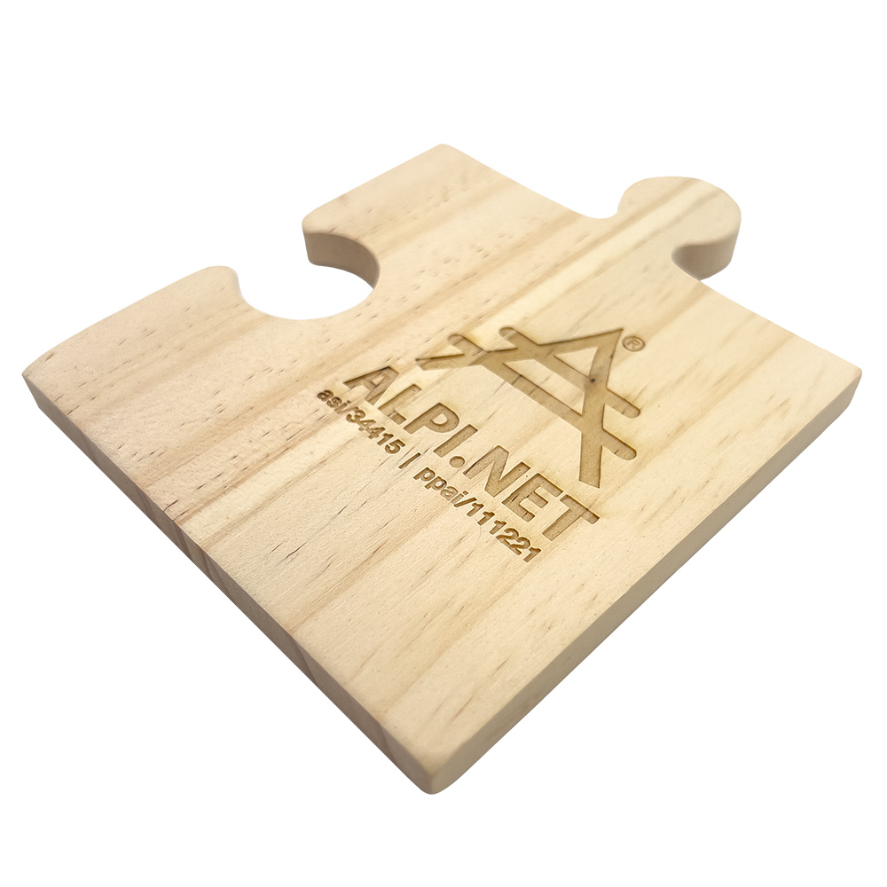 Picture of Wooden Coaster - Puzzle Piece