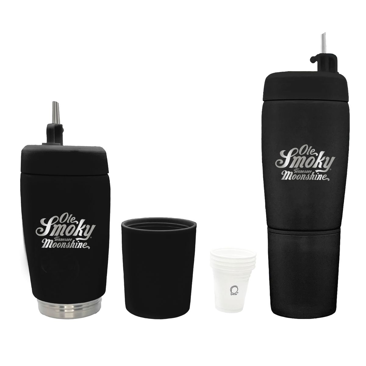 Picture of Pour Caddy 20 oz Flask Set - Laser Engraved