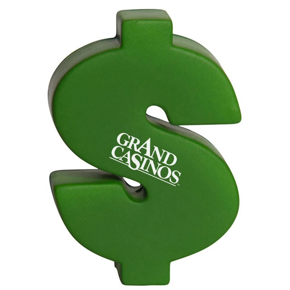 Picture of Dollar Sign Squeezies® Stress Reliever