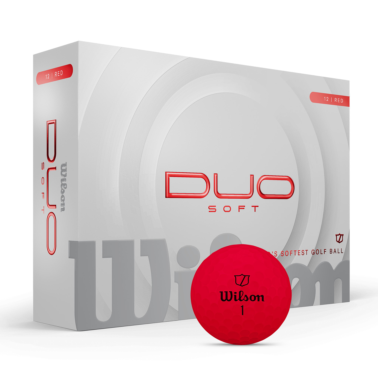 Picture of Wilson Duo Soft Red Golf Balls