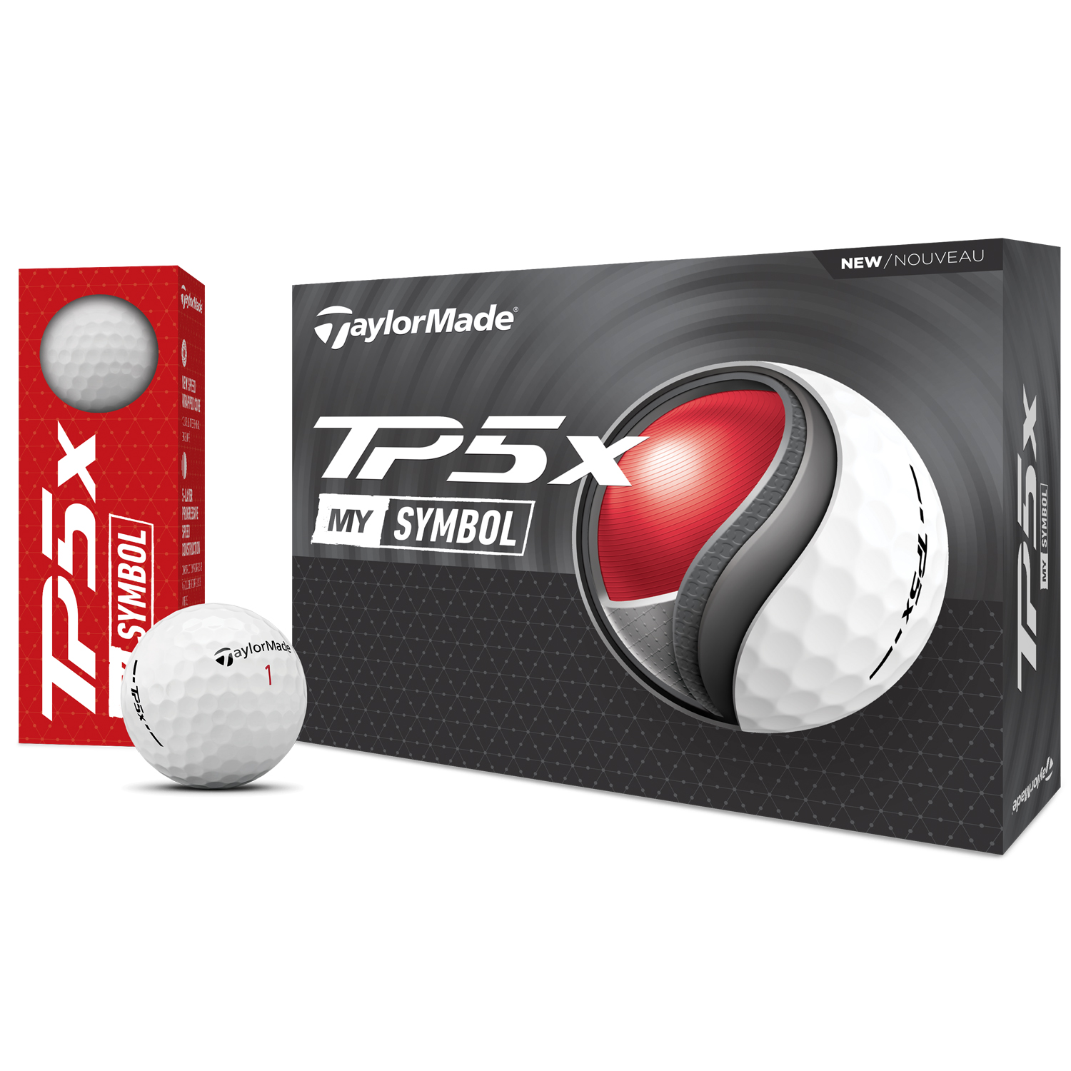Picture of TaylorMade TP5X MySymbol Golf Balls