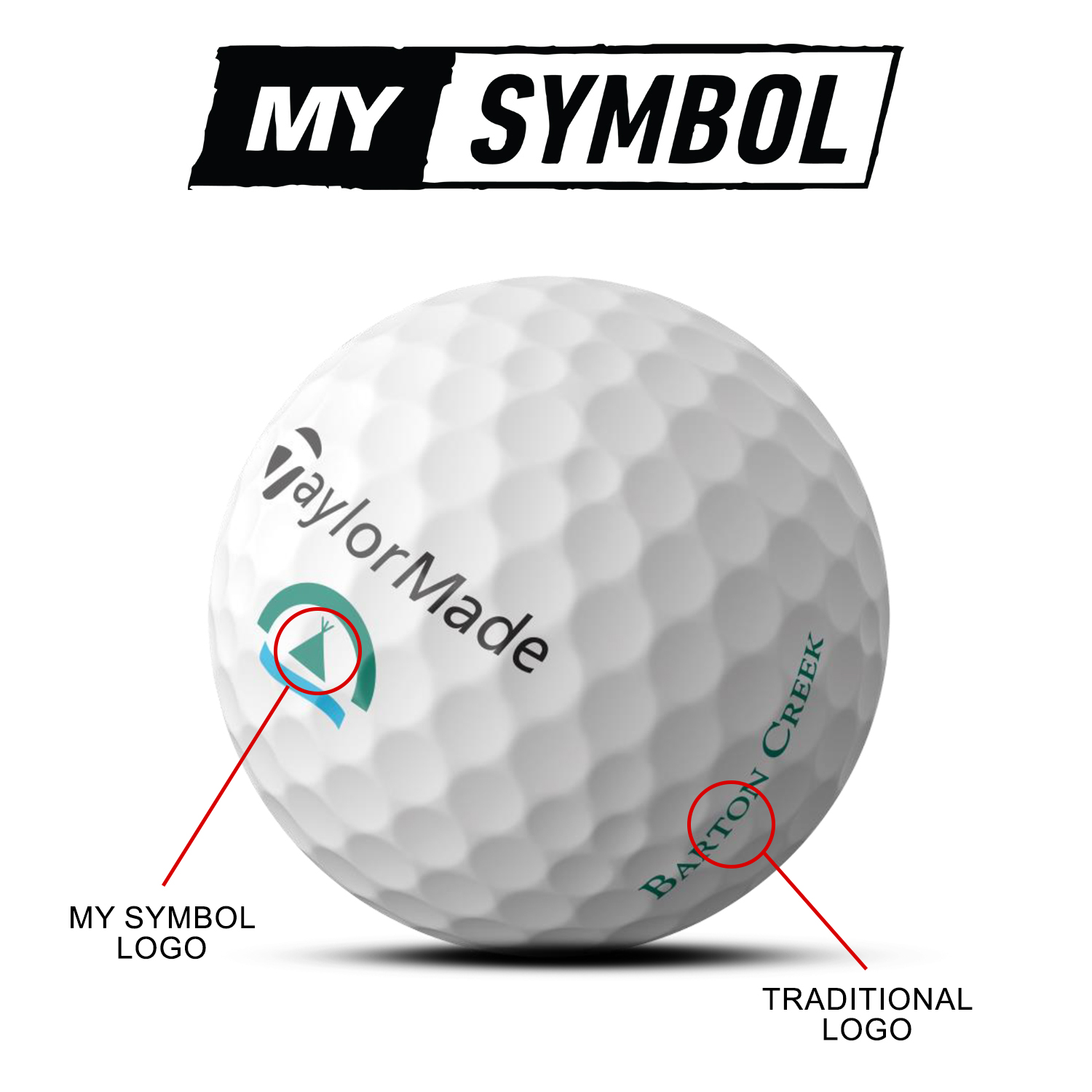 Picture of TaylorMade TP5X MySymbol Golf Balls