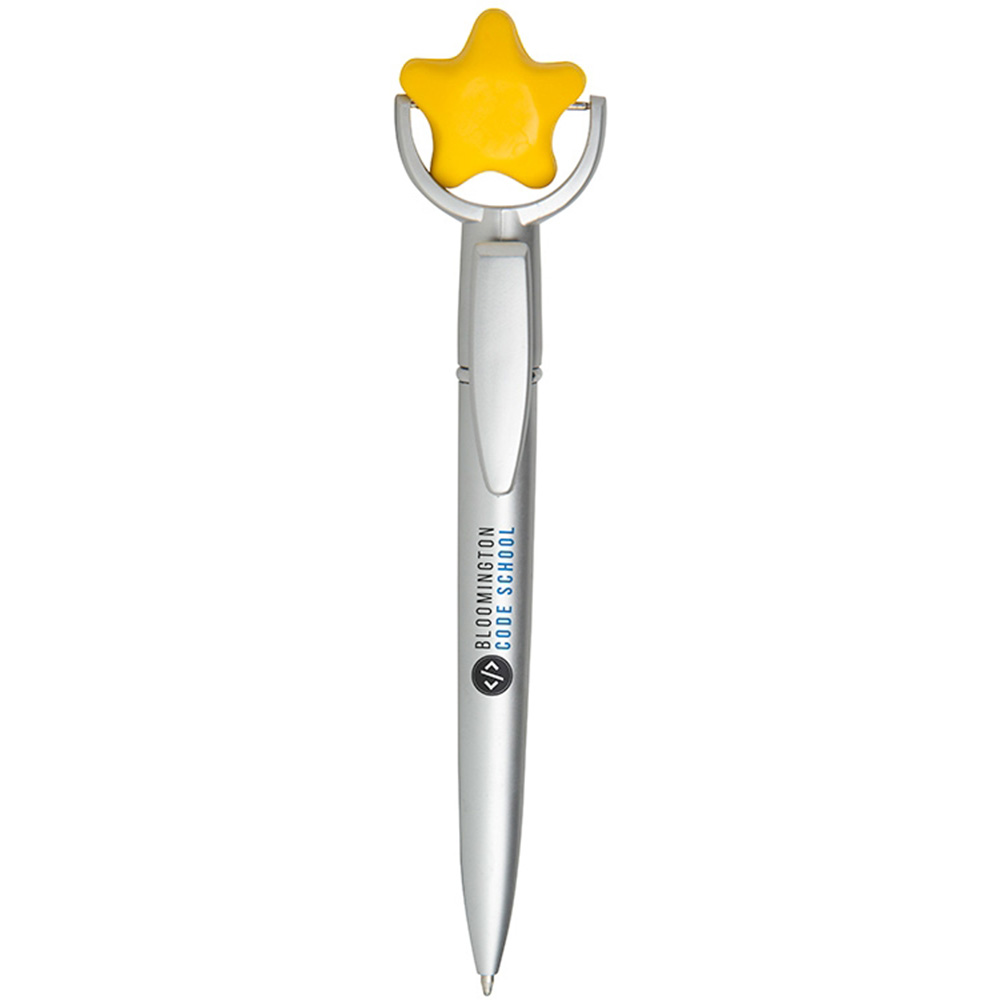 Picture of Yellow Star Squeeze Top Pen