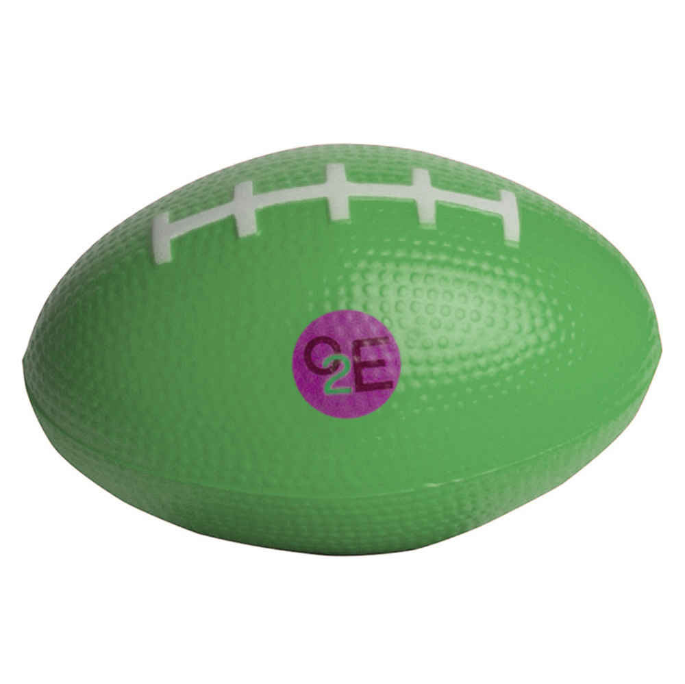 Picture of Green "Mood" Football Squeezies® Stress Reliever