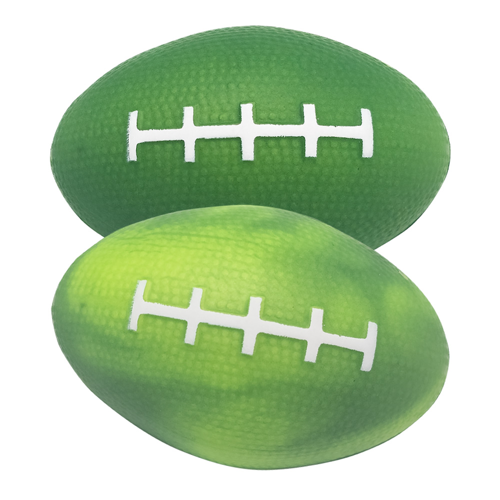 Picture of Green "Mood" Football Squeezies® Stress Reliever