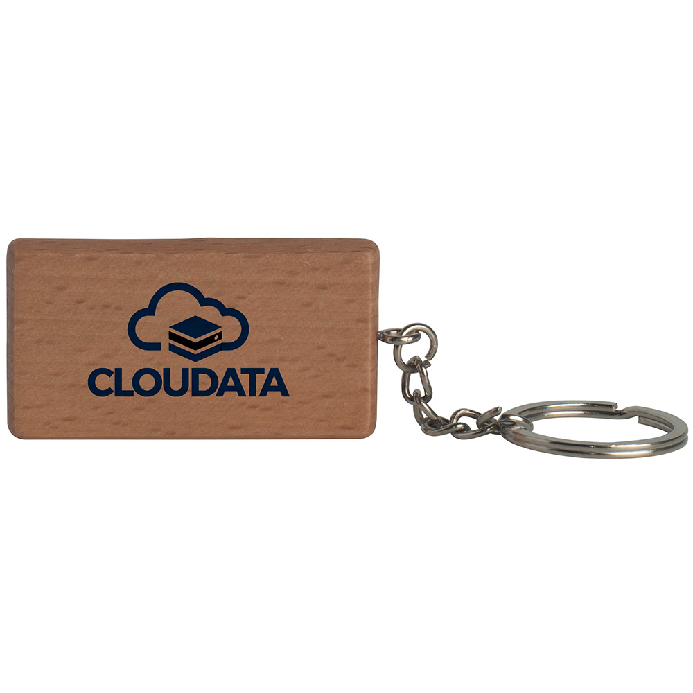 Picture of Wooden Rectangle Keyring
