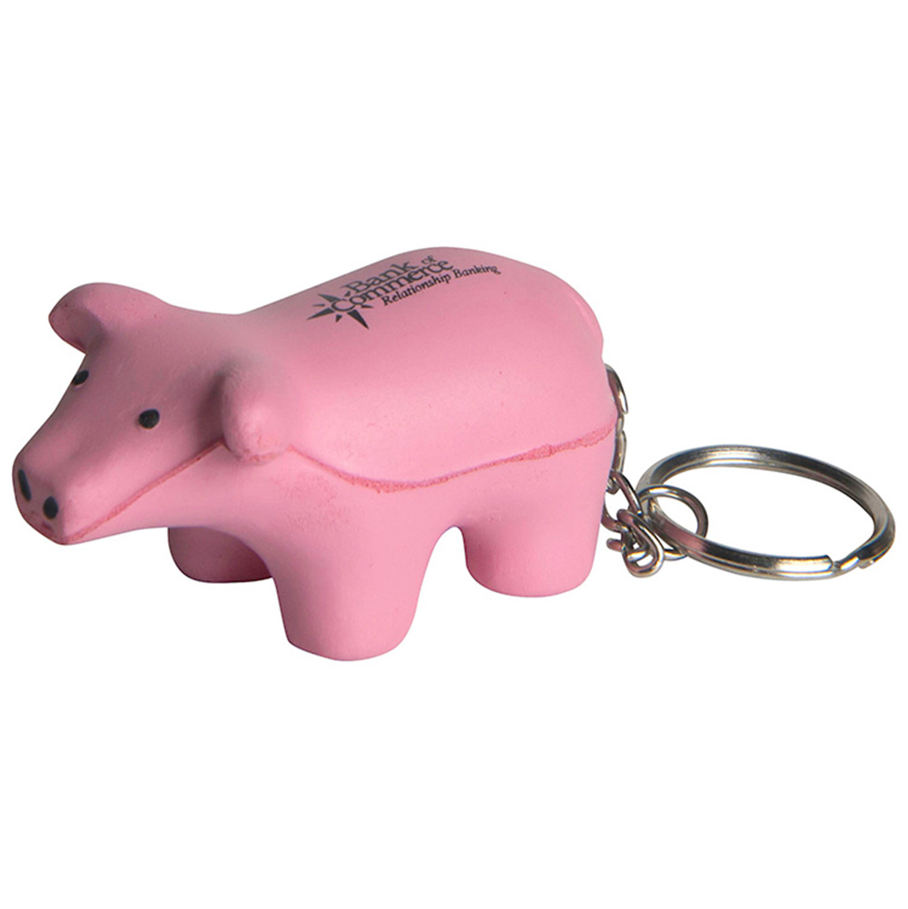 Picture of Pig Keyring Squeezies® Stress Reliever