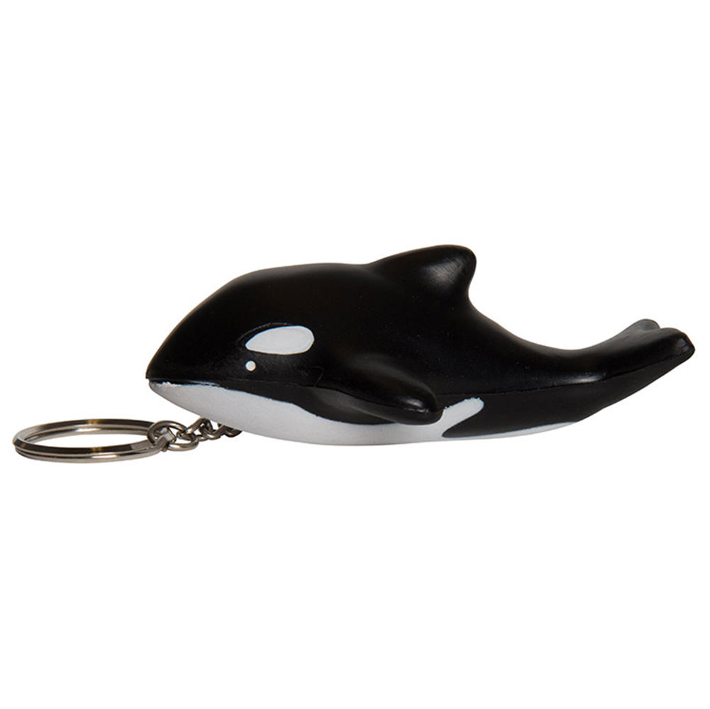 Picture of Orca Whale Squeezies® Stress Reliever Keyring