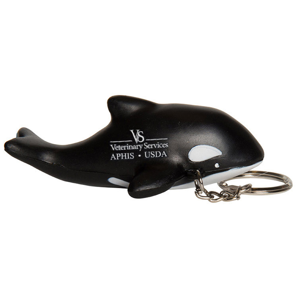 Picture of Orca Whale Squeezies® Stress Reliever Keyring