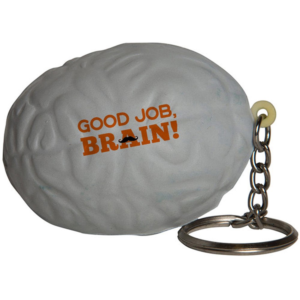 Picture of Gray Brain Squeezies® Stress Reliever Key Ring