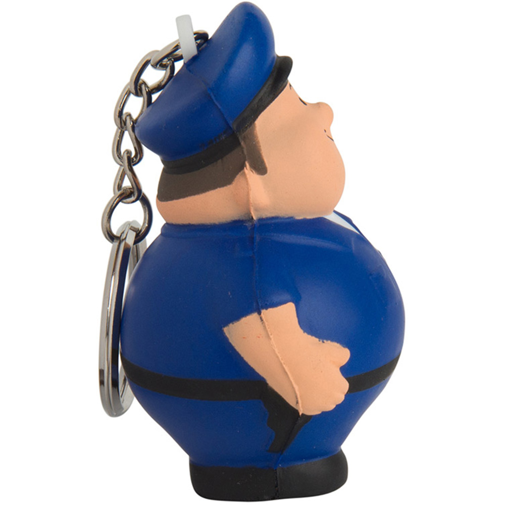 Picture of Policeman Bert™ Squeezies® Stress Reliever Key Ring