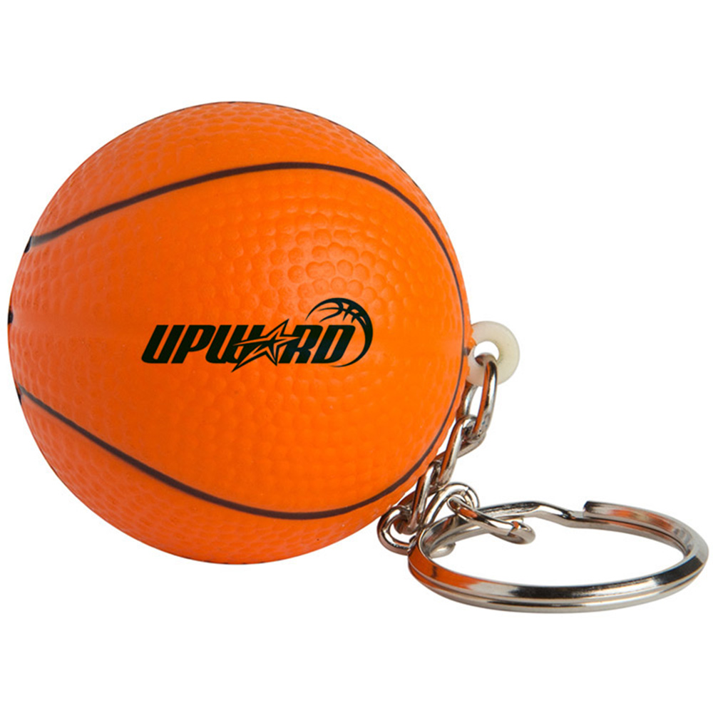 Picture of Basketball Squeezies® Stress Reliever Keychain