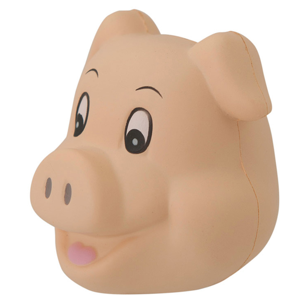 Picture of Cute Pig Head Squeezies® Stress Reliever