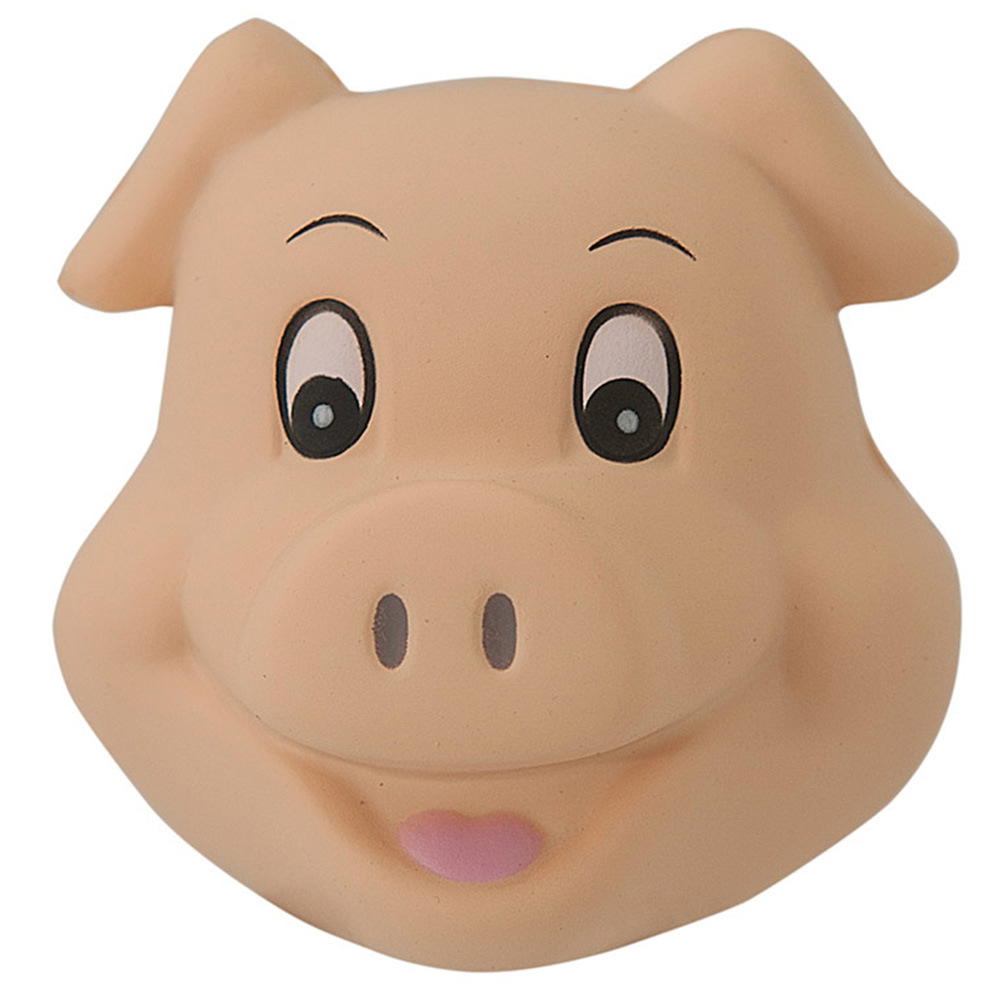 Picture of Cute Pig Head Squeezies® Stress Reliever