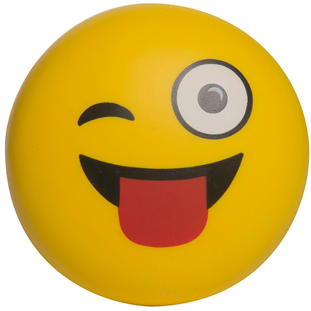 Picture of Emoji Wink Wink Squeezies® Stress Reliever