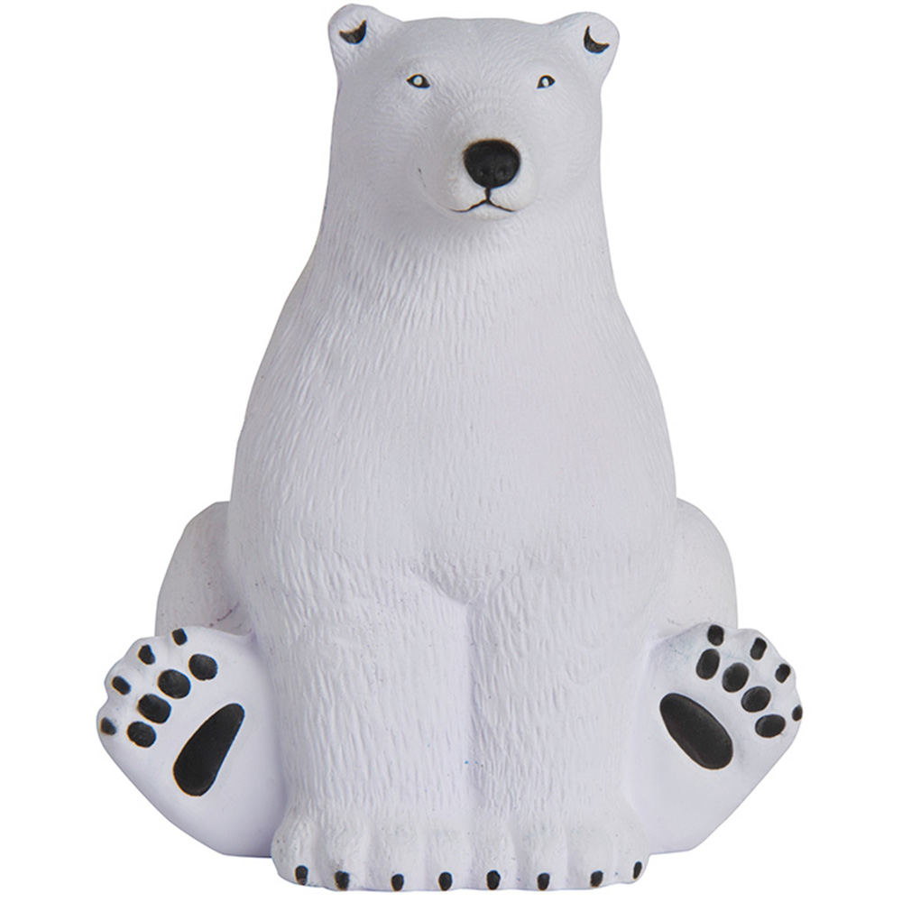 Picture of Sitting Polar Bear Squeezies® Stress Reliever