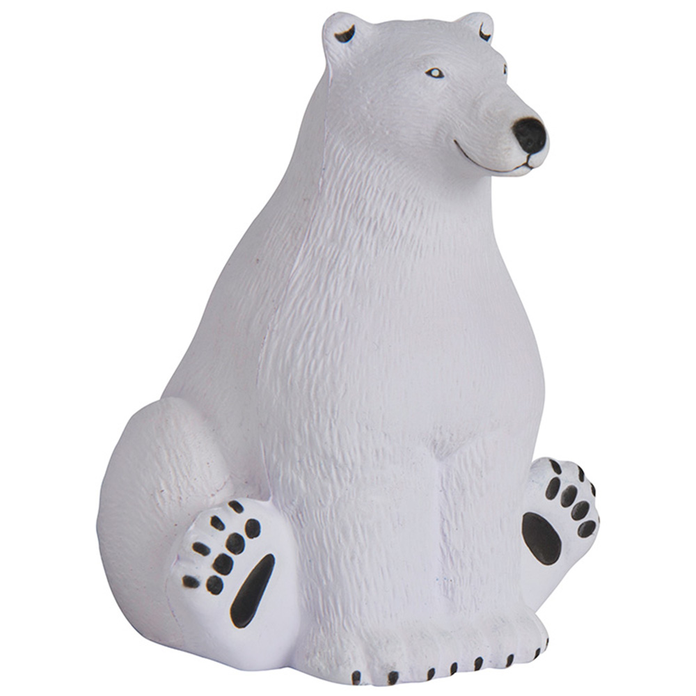 Picture of Sitting Polar Bear Squeezies® Stress Reliever
