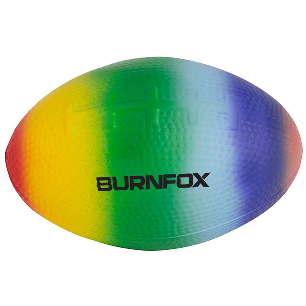Picture of Rainbow Football Squeezies® Stress Reliever