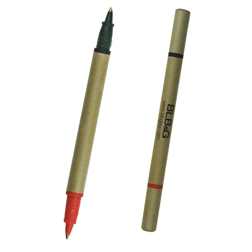 Picture of Bio-Degradable Two Color Cardboard Pen